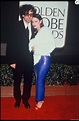 Tim Burton et Lisa Marie aux Golden Globes à Los Angeles, le 1er mars ...
