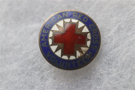 Arc American Red Cross Volunteer Pin Sterling Ww2 Original 2 Butlers