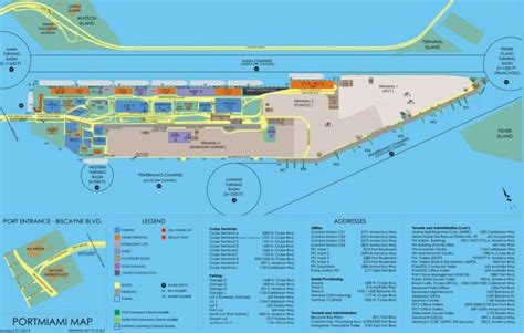 Can you walk between terminals at Port of Miami?