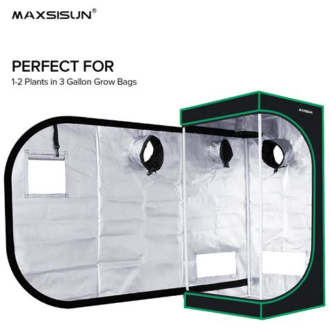 Maxsisun Standard Grow Tent 2x2 24x24x48
