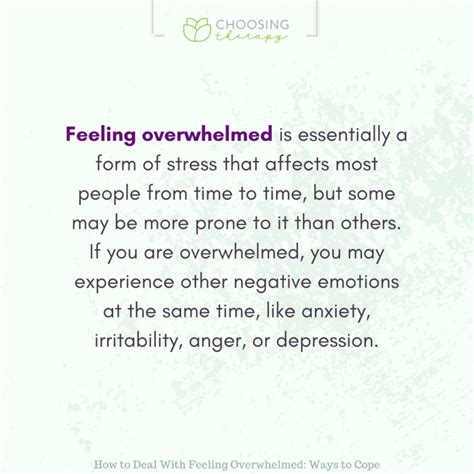 10 Ways To Cope When Youre Feeling Overwhelmed