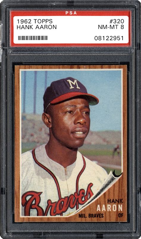 The 1954 topps hank aaron rookie card is just a beautifully designed baseball card, plain and simple. Object moved