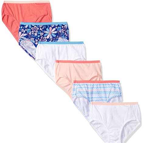 Amazon Lowest Price Hanes Girls 100 Cotton Tagless Brief Panties