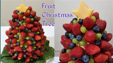 Diy Fruit Christmas Tree Edible Fruit Arrangement I Decorations I
