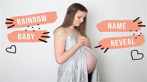 Official Rainbow Baby Name Reveal Youtube
