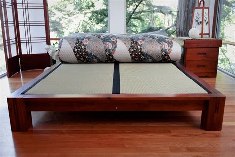 Japanese Tatami Bed In Honey Oak Stain Tatami Bed Japanese Style Bed