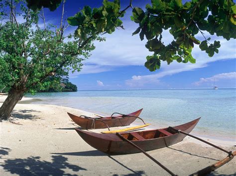 🔥 Download Polynesia A Fishing Boat In Beach Hd Photo Famous Wallpaper