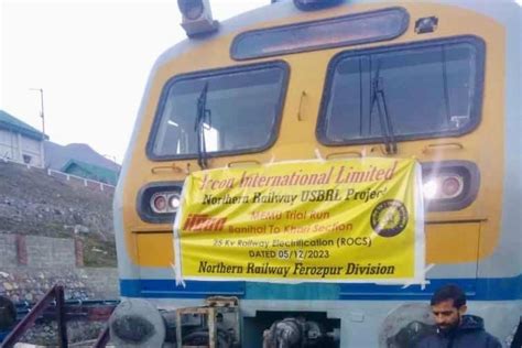 First Electric Train Trial Successfully Conducted On Banihal Khari