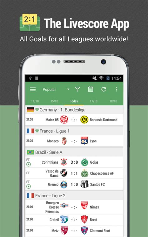 The live football on tv app by wheresthematch.com is the biggest and most accurate tv listings guide for live football matches in the uk including sky sports, bt sport, eleven sports, premier sports, bbc, itv, live streams and more. All Goals - The Livescore App Download and Install | Android