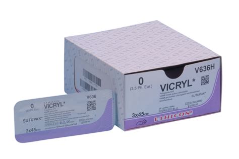 Vicryl Suture Usp 4 0 W Needle Sh 70 Cm 36 Pk