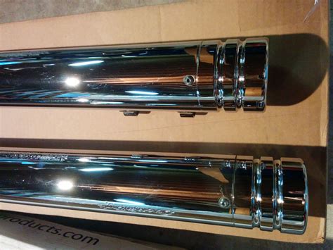 The screamin' eagle pipes have a traditional tubular design without taper. Screaming Eagle Mufflers - Harley Davidson Forums