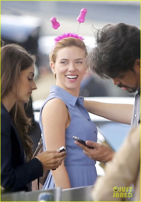 Scarlett Johansson Continues Filming Rock That Body In Nyc Photo