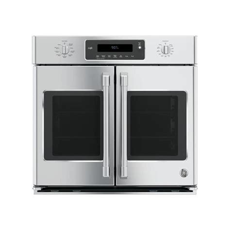 Ge Cafe Series Ct9070shss 30 Inch Single French Door Electric Wall Oven