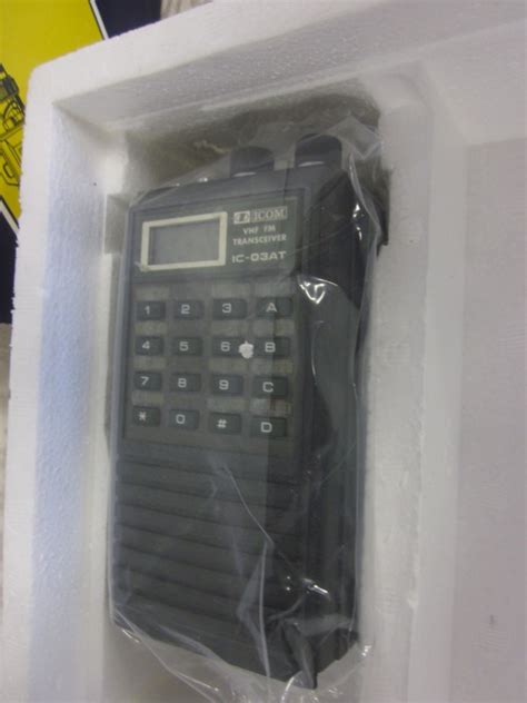 Sold Price Icom Ic 03at 220 Mhz Fm Transceiver Ham Radio With Original