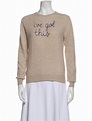 Lingua Franca Cashmere Graphic Print Sweater - Neutrals Knitwear ...