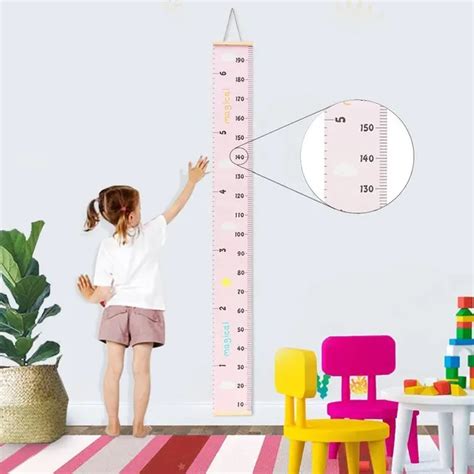 Scandinavian Style Baby Child Kids Height Ruler Growth Size Chart