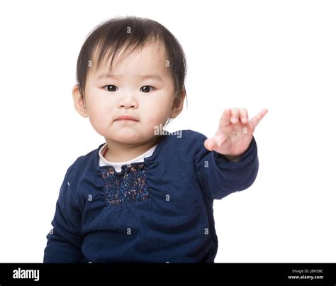 Asian Baby Girl Isolated On White Stock Photo Alamy