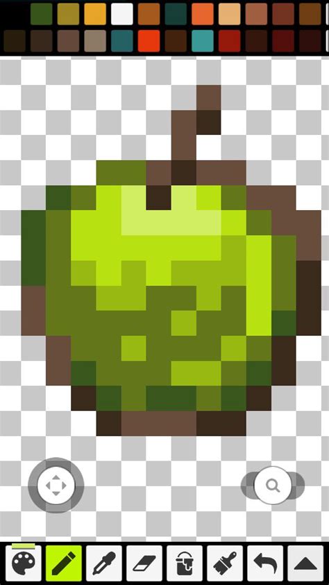 Made A Green Apple Texture Rminecraft