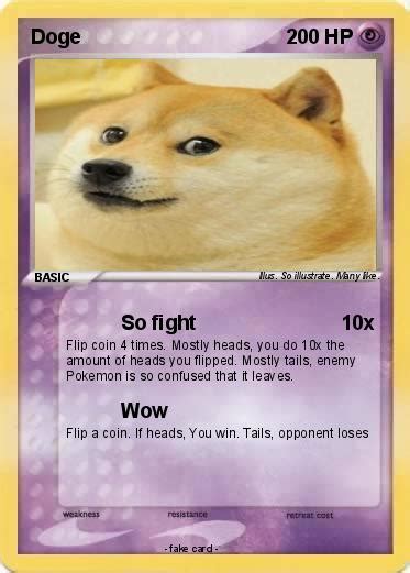 Pokémon Doge 1080 1080 So Fight My Pokemon Card