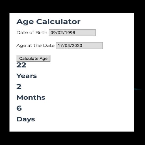 Age Calculator