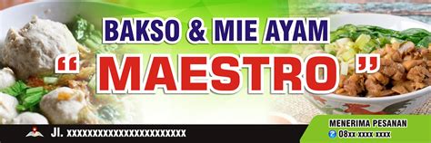 Desain Banner Bakso