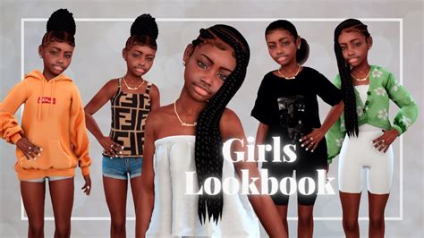 Sims 4 Girls Lookbook Cc Folder Youtube