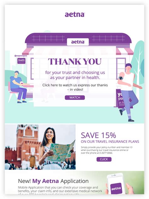 Taximail - Customer's email marketing campaign - Aetna ...