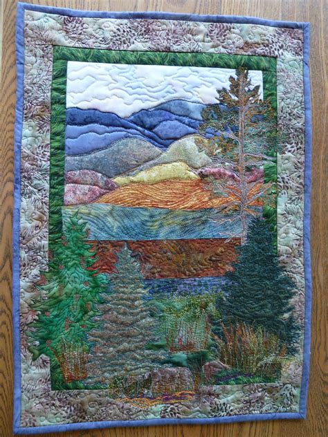 Free Landscape Quilt Patterns Landscape Art Quilts Watercolor Quilt
