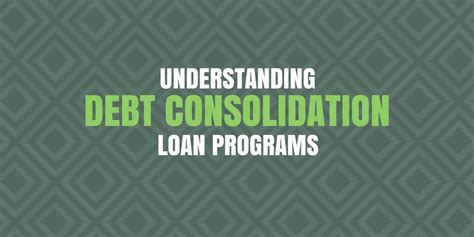We've helped members reduce monthly payments and the amount of interest paid at other lenders by offering one of the best debt consolidation loans around. Understanding Debt Consolidation Loan Programs - National Debt Relief