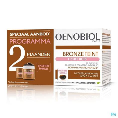 Oenobiol Bronze Teint Lichte Huid 2x30 C Online Apotheek Pharmazone