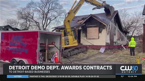 the detroit demolition department awarding contracts to detroit based black owned businesses