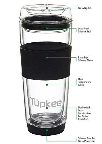 Tupkee glass tumbler unboxing language:en. Best Glass Travel Coffee Mug Reviewed & Rated In 2019 | Double wall glass, Glass tumbler, Coffee ...