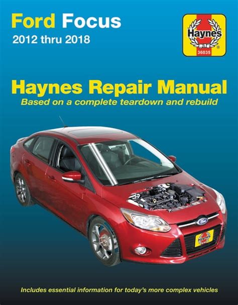 Haynes Repair Manual Ford Focus Haynes Repair Manual 2012 Thru 2014