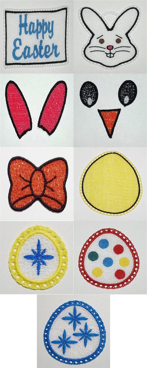 Machine Embroidery Designs Fsl Easter Danglers Set