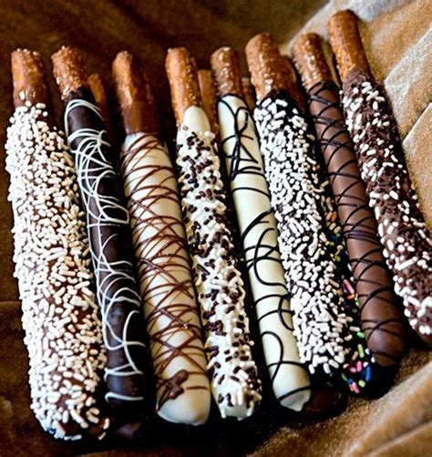 Chocolate Covered Pretzels Decorated In White Milk And Dark Etsy Chocolate Covered Pretzel