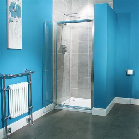 Pivot Shower Door 800mm 6mm Glass Aqualine Beba13234