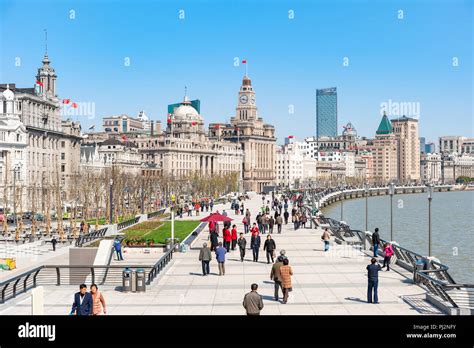 Der Bund Promenade Shanghai China Stockfotografie Alamy