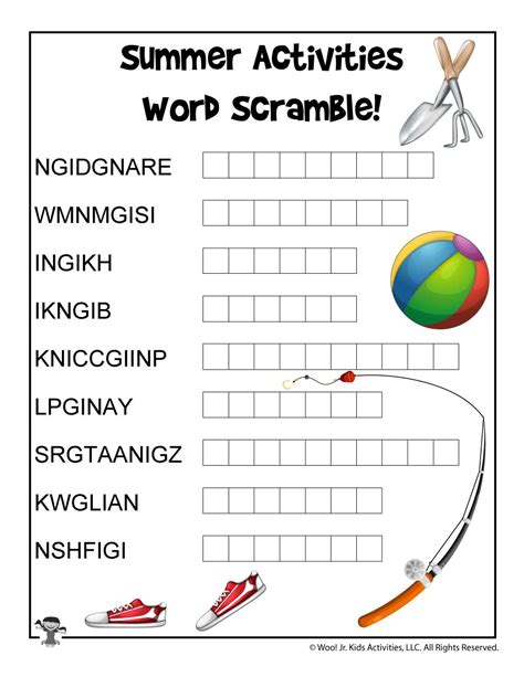 Summer Word Searches And Summer Word Puzzles Woo Jr Kids Activities