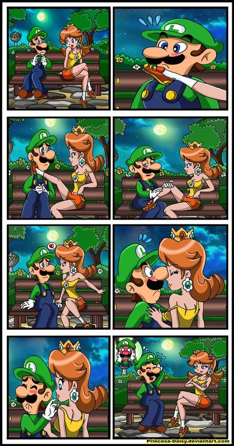 Luigi And Daisy Awkward Date By Princesa Daisy On DeviantArt With