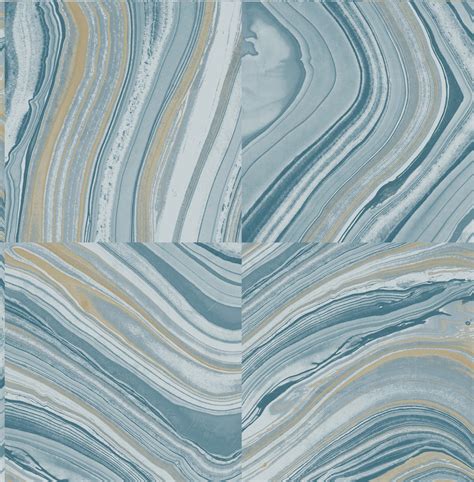 Agate Blue Stone Wallpaper Contemporary Wallpaper By Brewster