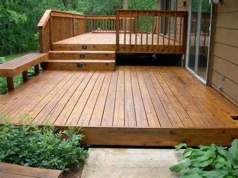 Tiered Deck Backyard Patio Designs Backyard Patio Deck Patio Deck