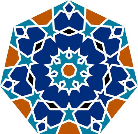 زخارف اسلامية ملونة الطير الأبابيل