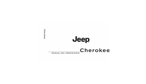 2016 jeep cherokee owners manual