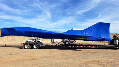 Nasas X 59 Quiet Supersonic Test Jet Spotted On A Trailer Heading To Texas