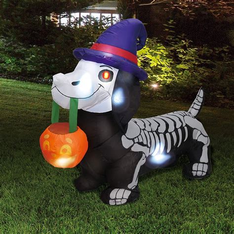 Skeleton Wiener Dog Inflatable Decoration Shop The Cutest Halloween