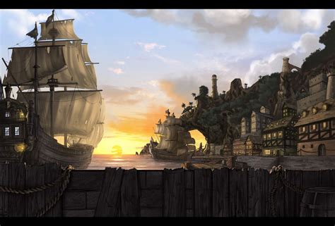 Pirate City By Amylrun On Deviantart Fantasy City Pirates City
