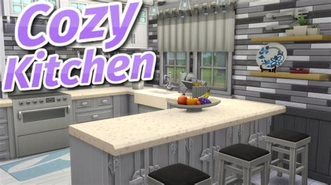 A zip file that contains the render, the pack art, the logo and the icon of the pack. The Sims 4: COZY TRADITIONAL KITCHEN | Speed Build (No CC) - YouTube