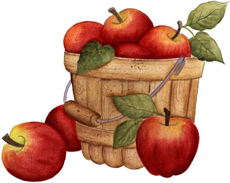 Recogiendo Manzanas Apple Clip Art Apple Art Apple Baskets