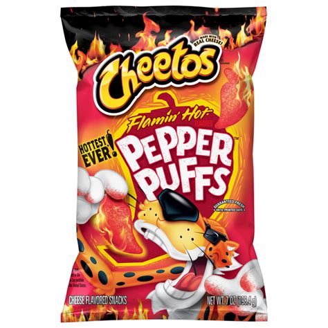 Cheesy Puffed Pepper Snacks Cheetos Flamin Hot Pepper Puffs My Xxx Hot Girl