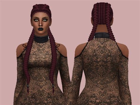 The Sims Resource Tsminh`s Maya Hair Retextured By Rebellesims Sims